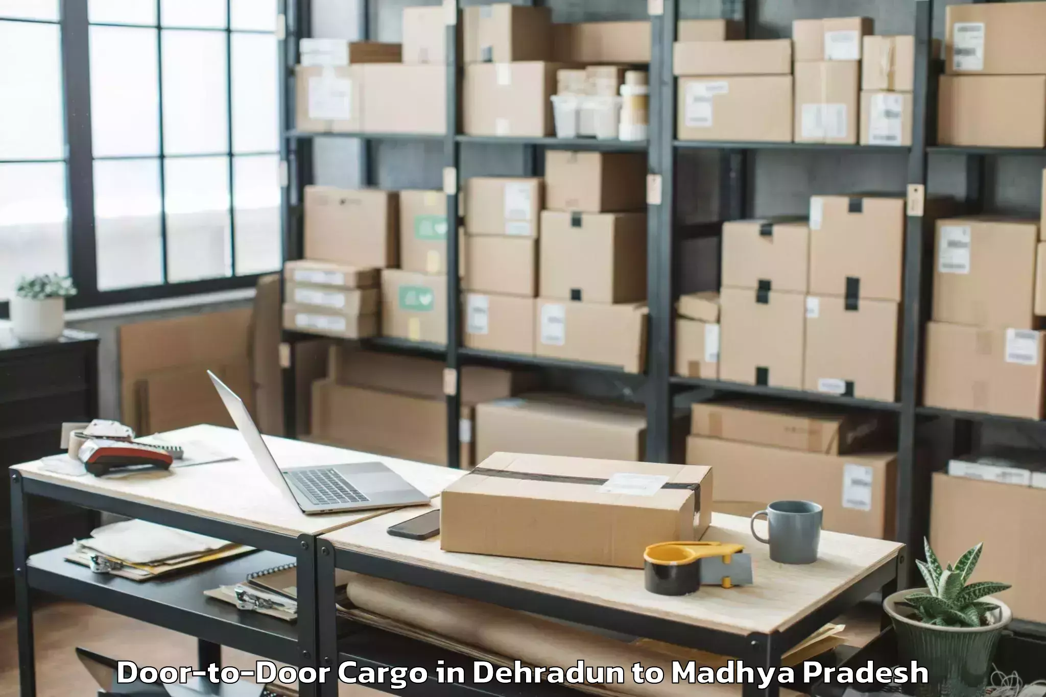 Efficient Dehradun to Indore Door To Door Cargo